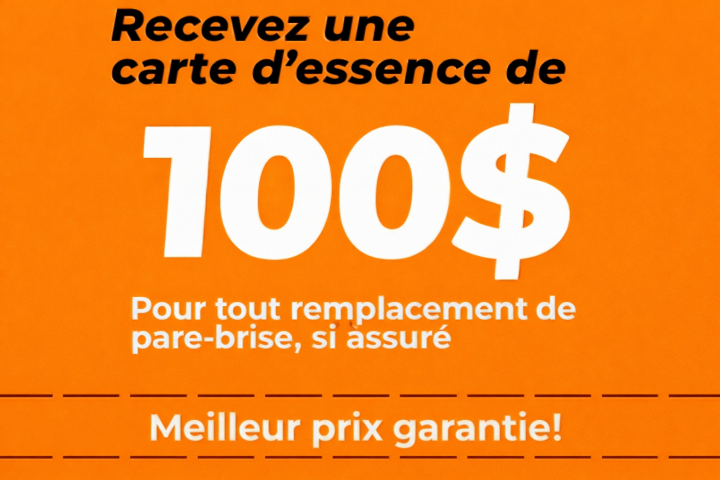 Carte d'essence pour remplacement pare brise